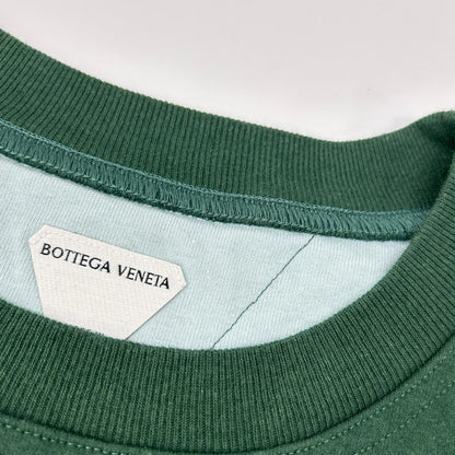 BOTTEGA VENETA 744998 Relaxed Fit Double Tee Green Size S