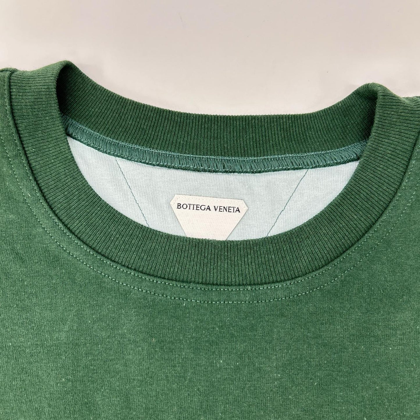 BOTTEGA VENETA 744998 Relaxed Fit Double Tee Green Size S