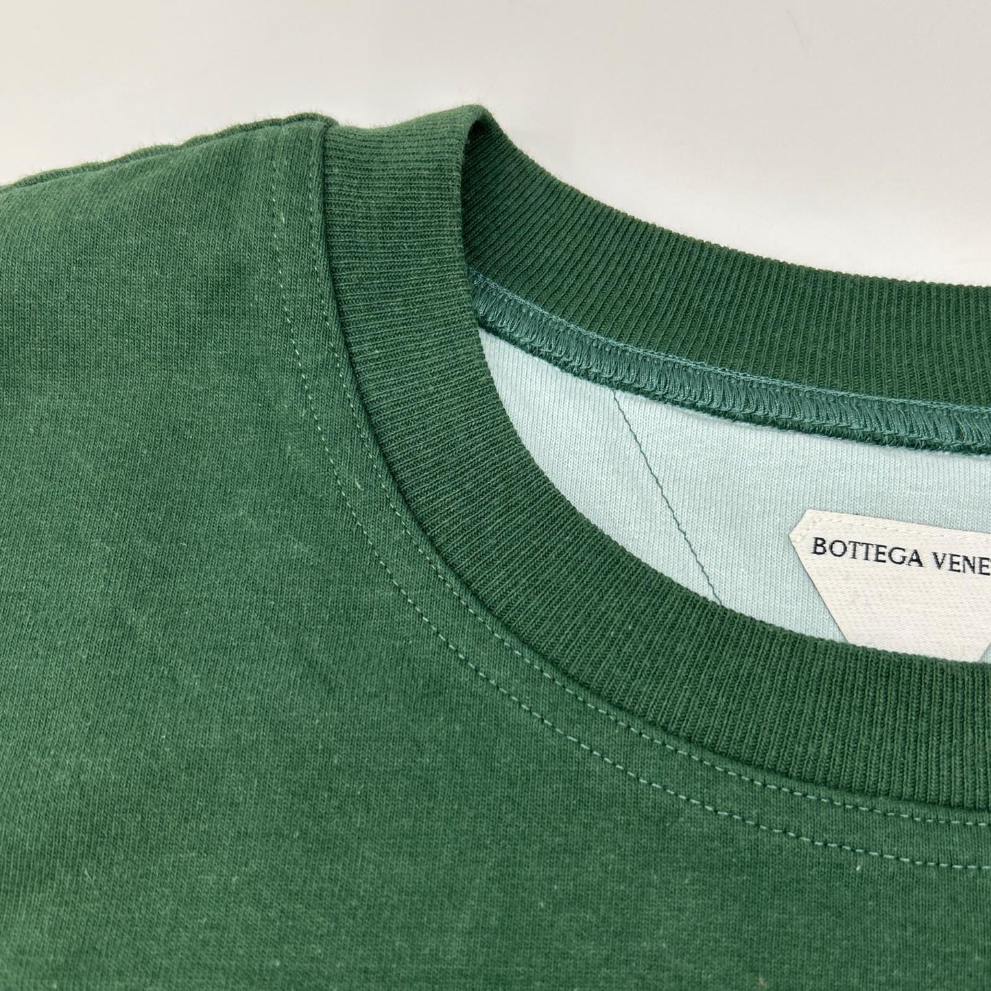 BOTTEGA VENETA 744998 Relaxed Fit Double Tee Green Size S