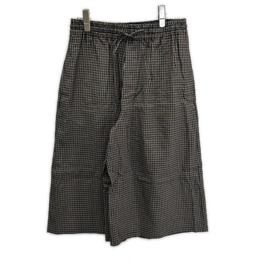 LOEWE Paula's Ibiza Micro Check Linen Shorts Size S