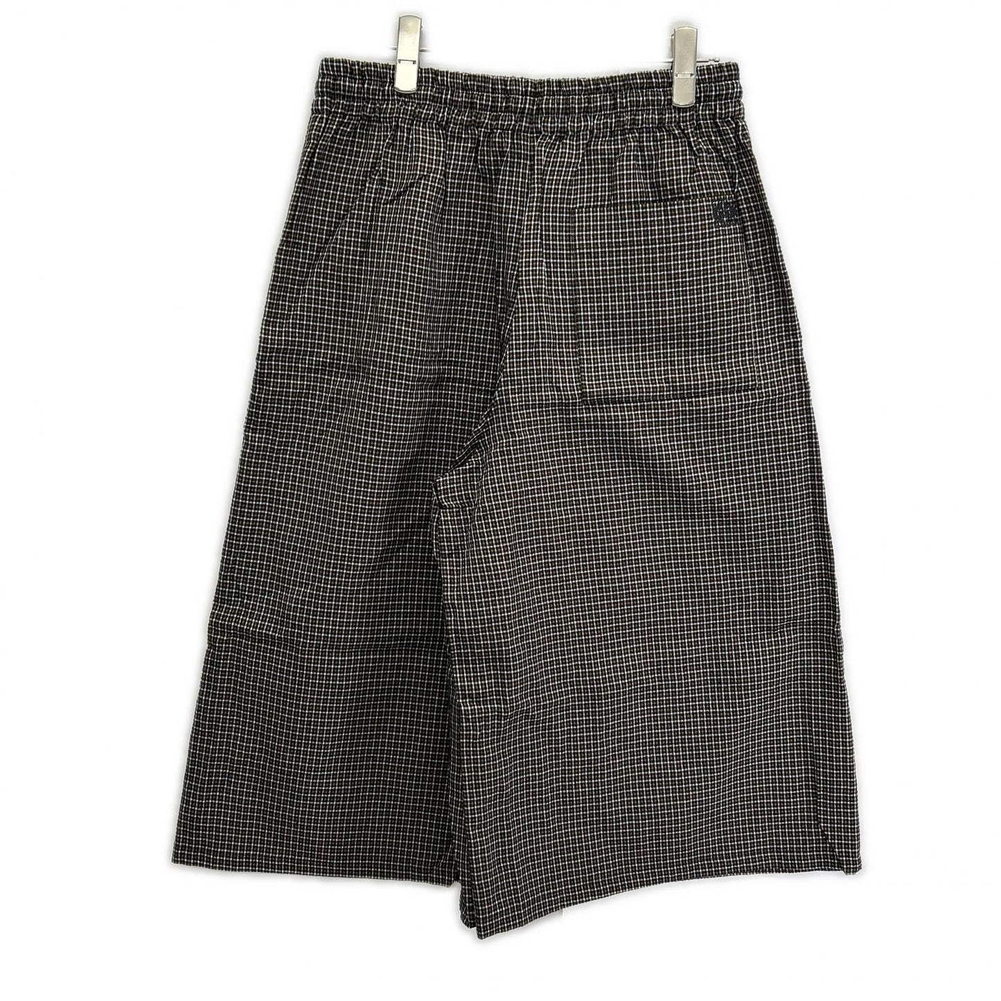 LOEWE Paula's Ibiza Micro Check Linen Shorts Size S