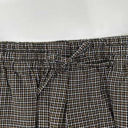 LOEWE Paula's Ibiza Micro Check Linen Shorts Size S