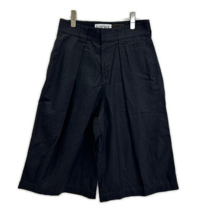 LOEWE Paula's Ibiza Black Pleated Cotton Shorts Size 44