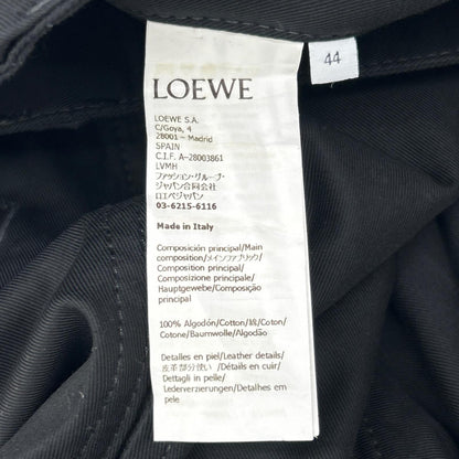 LOEWE Paula's Ibiza Black Pleated Cotton Shorts Size 44