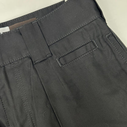 LOEWE Paula's Ibiza Black Pleated Cotton Shorts Size 44
