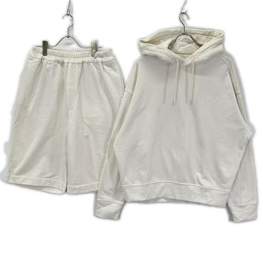 JIL SANDER+ White Cotton Hoodie Size S