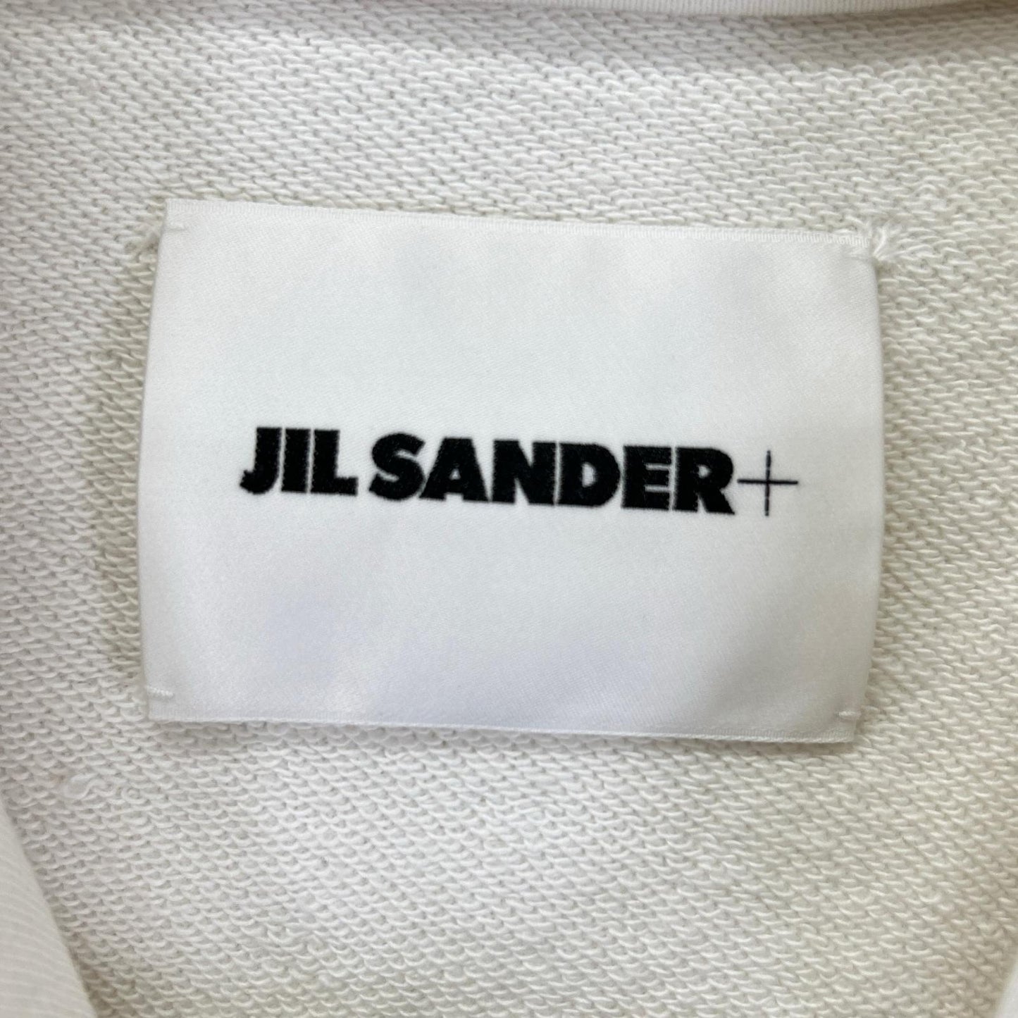 JIL SANDER+ White Cotton Hoodie Size S