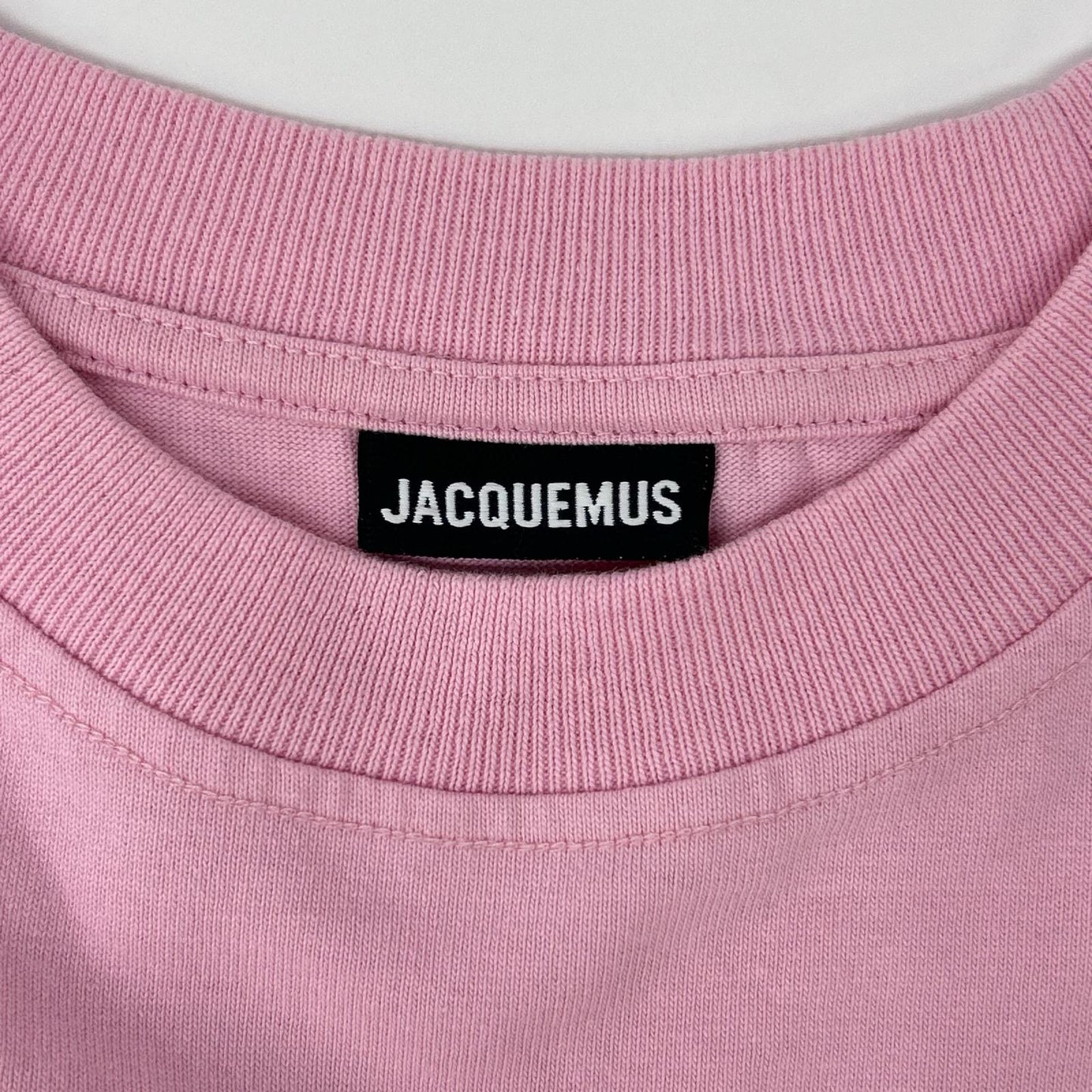 JACQUEMEUS Logo Long Sleeve T-Shirt Pink Size S