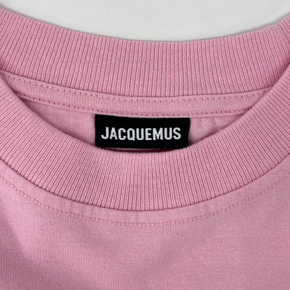 JACQUEMEUS Logo Long Sleeve T-Shirt Pink Size S