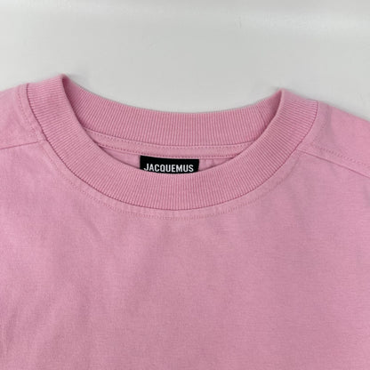 JACQUEMEUS Logo Long Sleeve T-Shirt Pink Size S