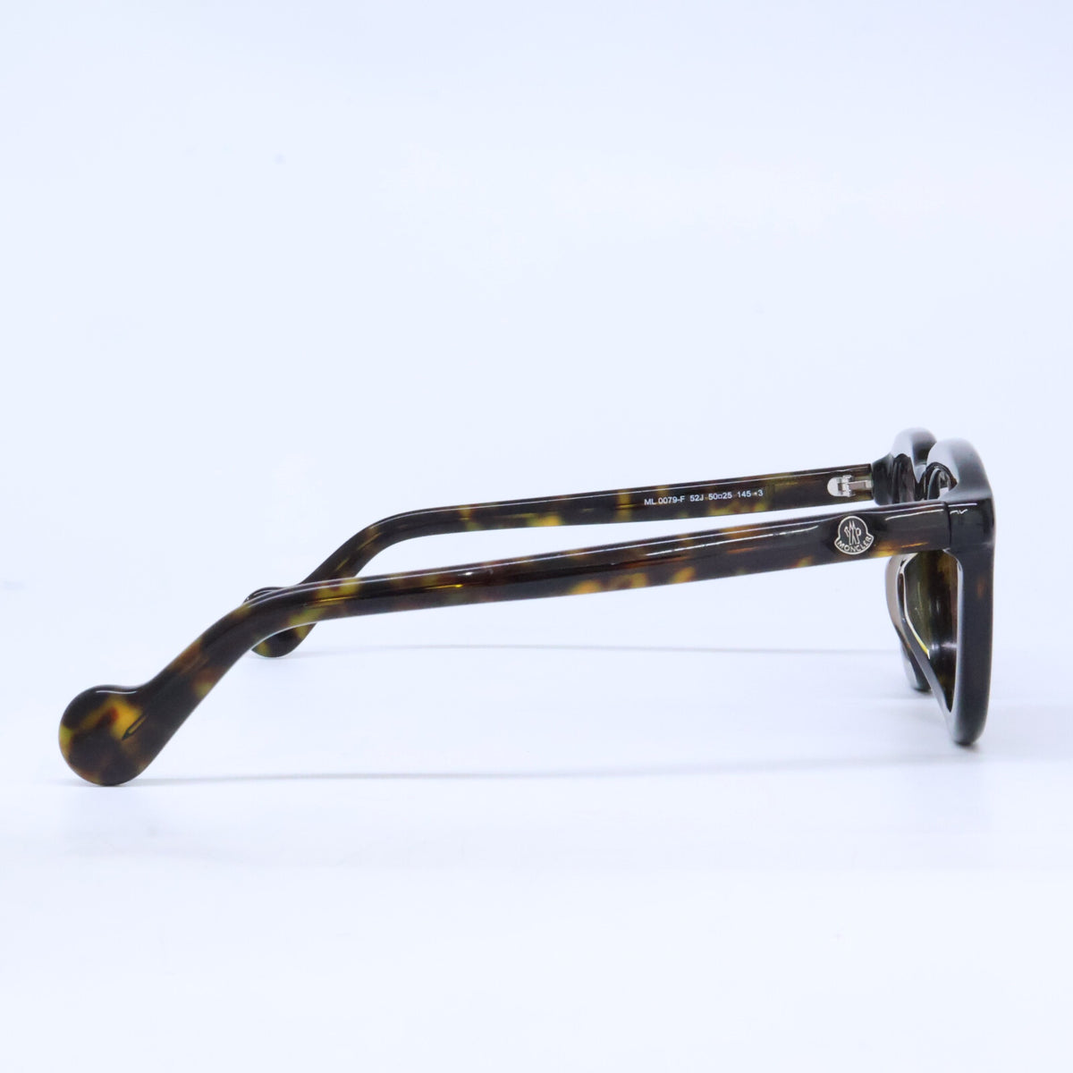 MONCLER ML0079-F Boston Shape Dark Havana Sunglasses Size 50X25 145