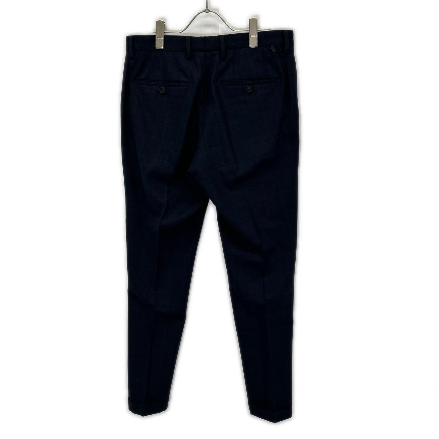 HUGOBOSS Navy Glen Check Wool Suit Size 40R