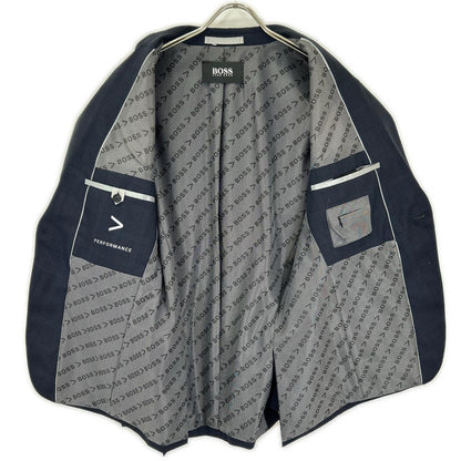 HUGOBOSS Navy Glen Check Wool Suit Size 40R