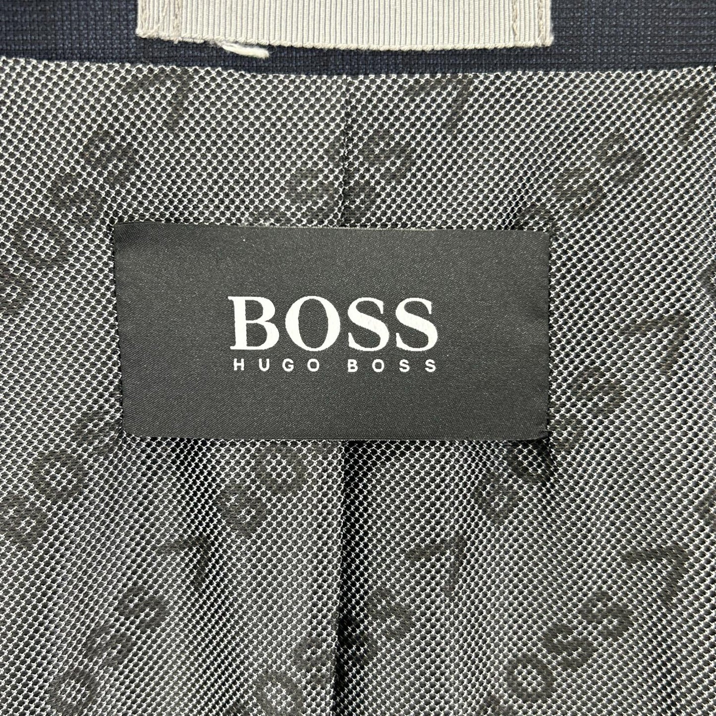 HUGOBOSS Navy Glen Check Wool Suit Size 40R