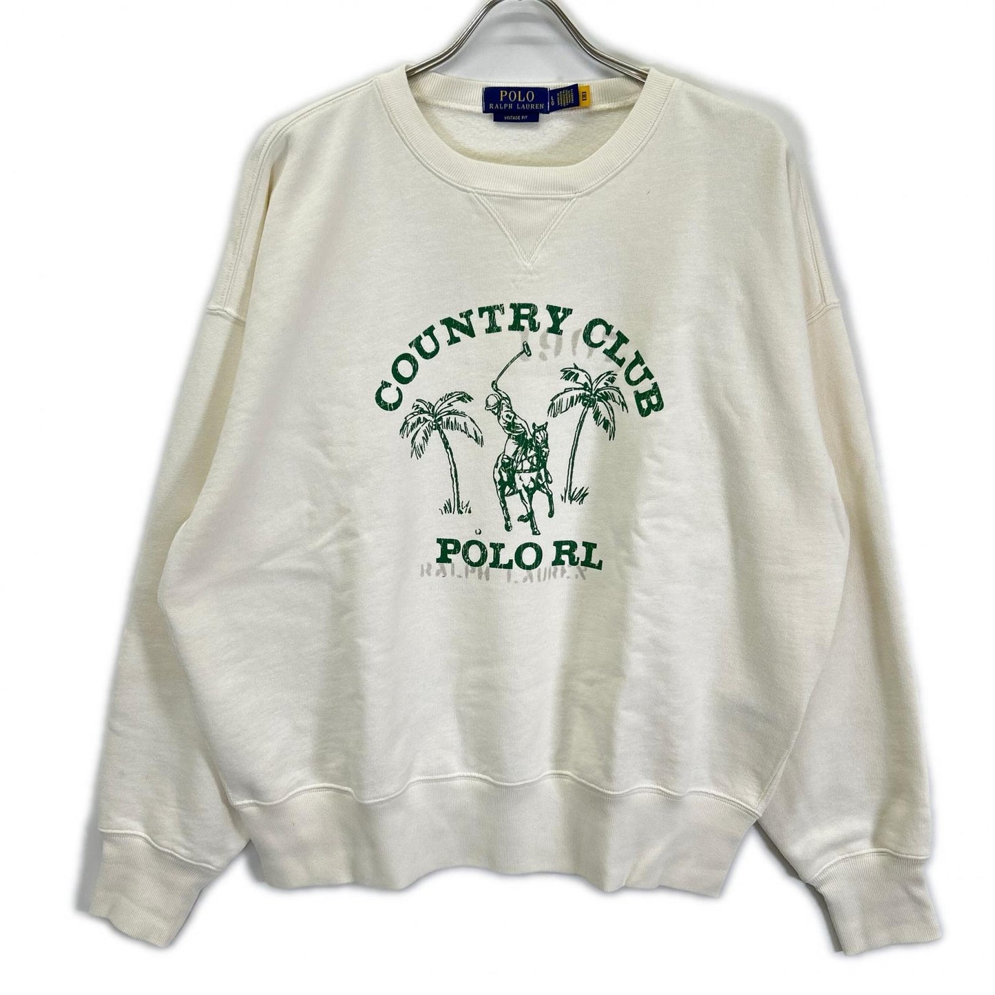 POLObyRalphLauren White Vintage Graphic Sweatshirt Size L