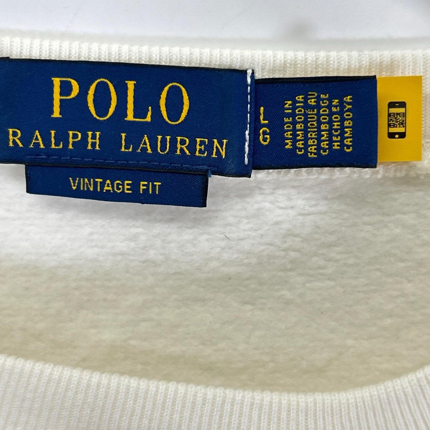 POLObyRalphLauren White Vintage Graphic Sweatshirt Size L