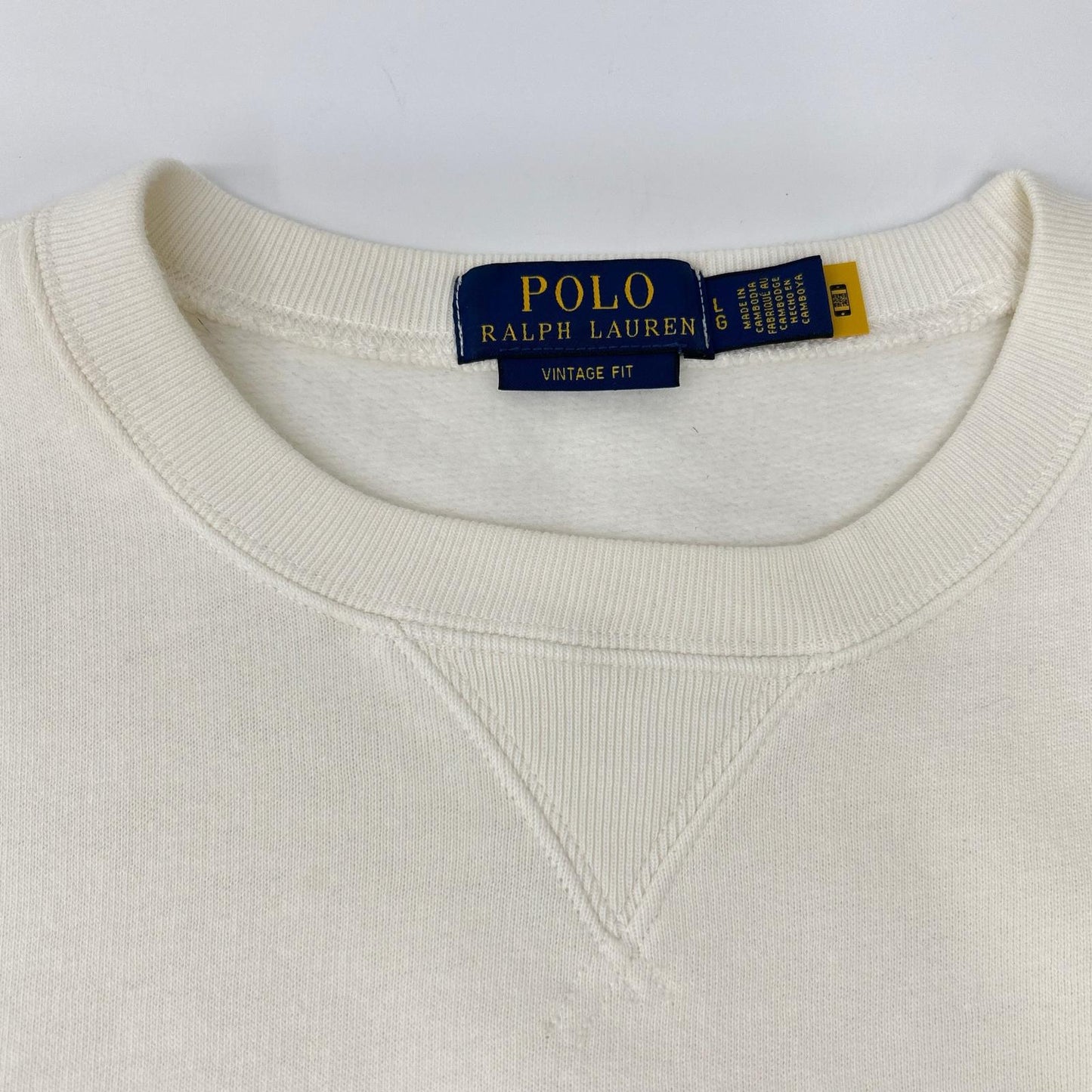 POLObyRalphLauren White Vintage Graphic Sweatshirt Size L