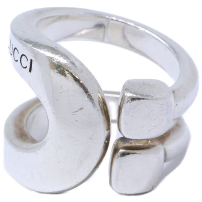 GUCCI Sterling Silver Horsebit Ring Silver Size 19