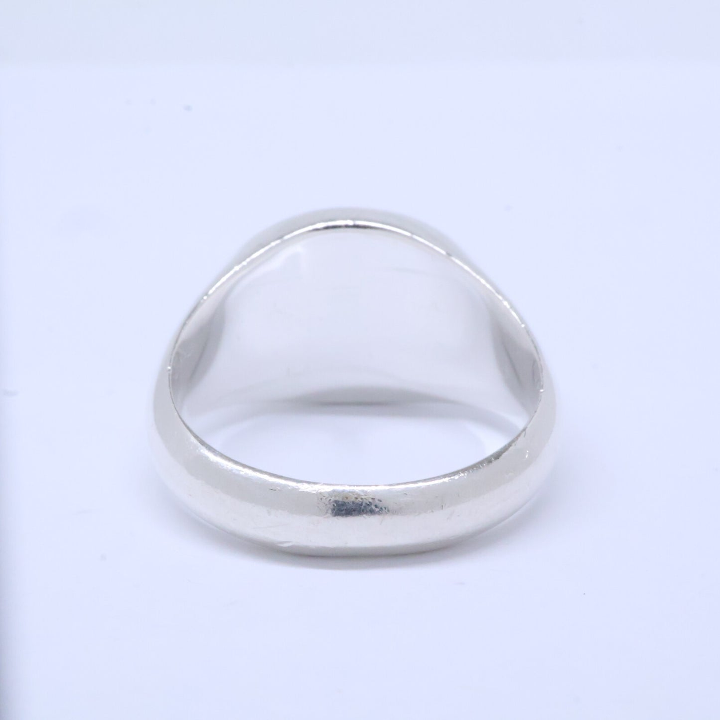 GUCCI Sterling Silver Trademark Oval Ring Silver Size 18