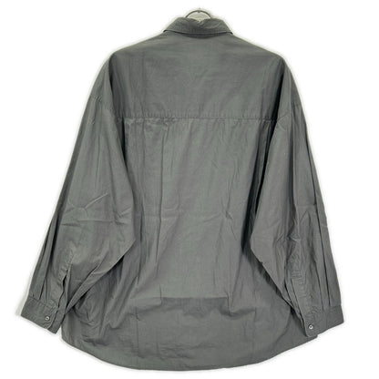 Graphpaper Gray Broad Long Sleeve Oversized Collar Shirt Size F