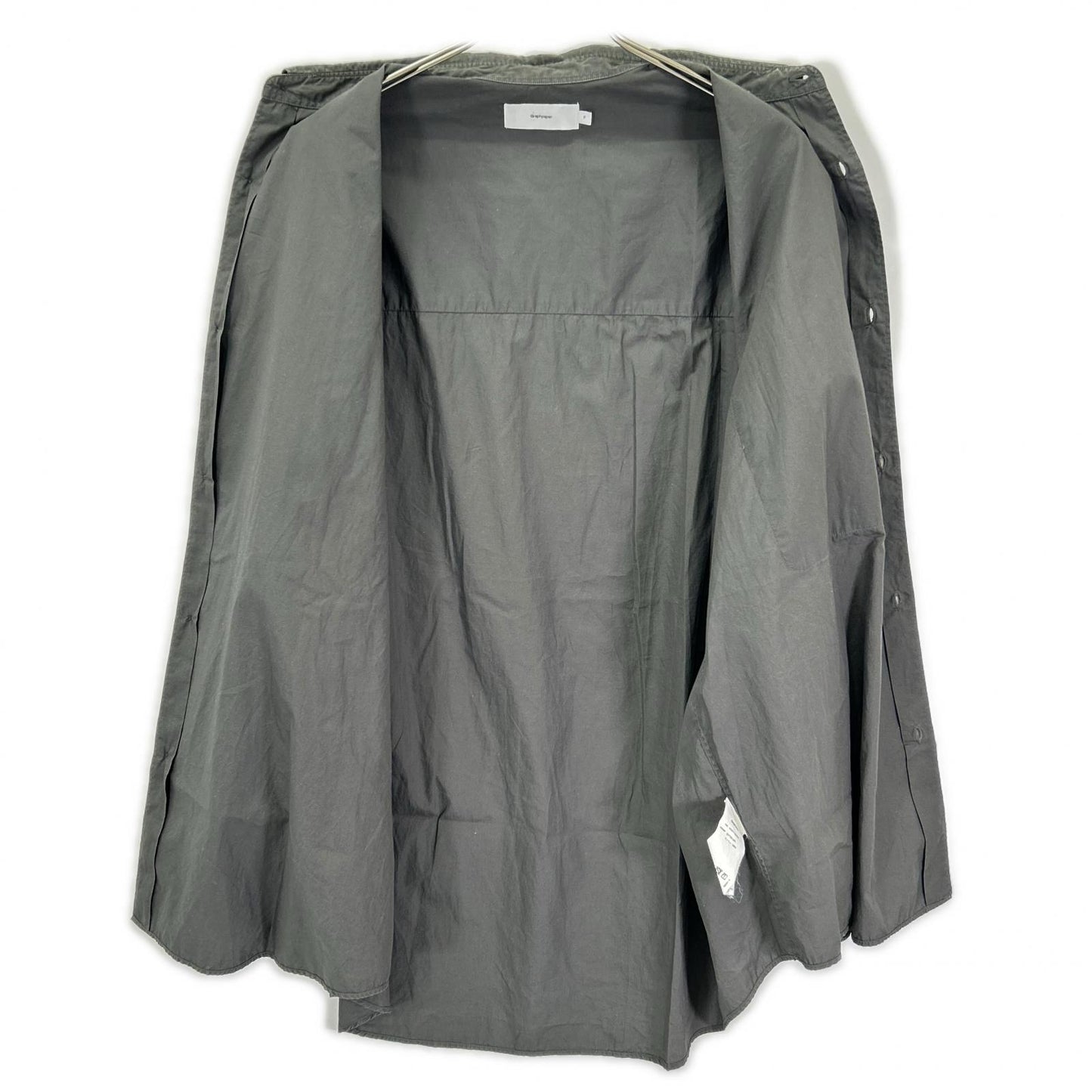 Graphpaper Gray Broad Long Sleeve Oversized Collar Shirt Size F