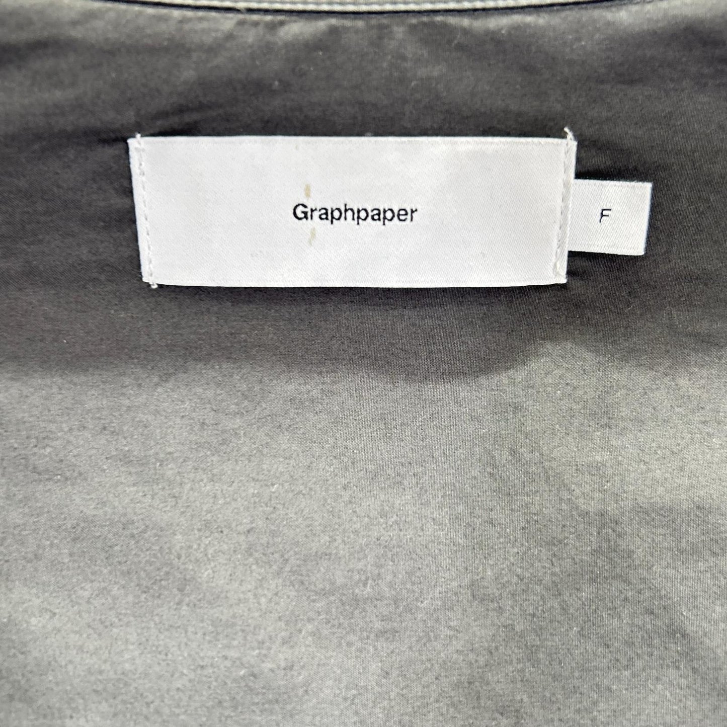 Graphpaper Gray Broad Long Sleeve Oversized Collar Shirt Size F