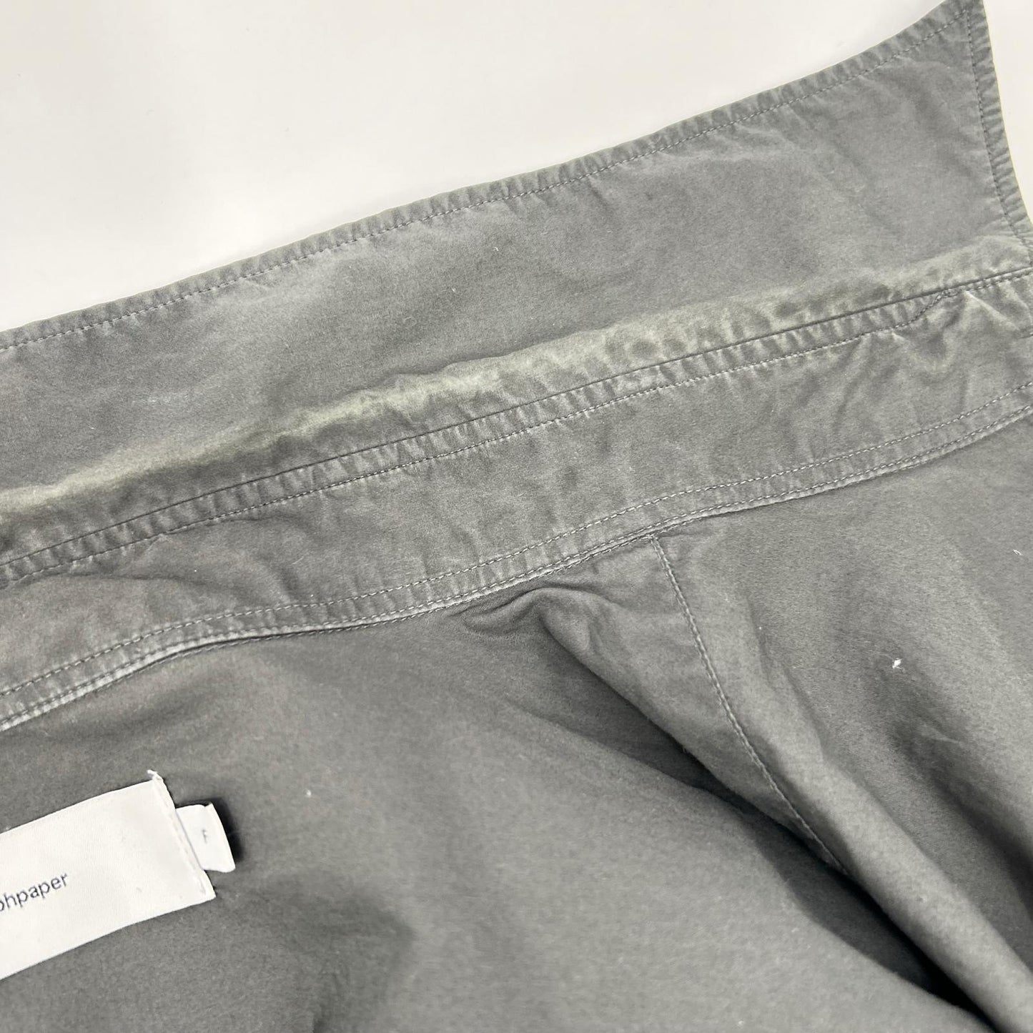 Graphpaper Gray Broad Long Sleeve Oversized Collar Shirt Size F