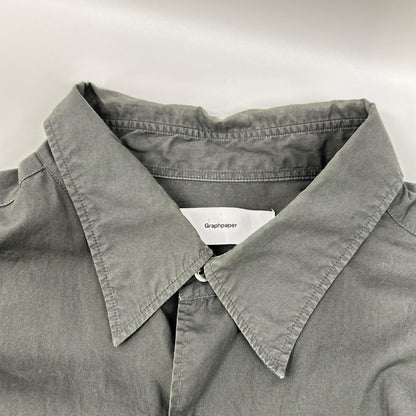 Graphpaper Gray Broad Long Sleeve Oversized Collar Shirt Size F