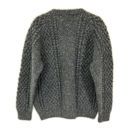 Inverallan Charcoal Wool 4A Golfer Cardigan