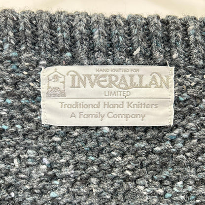 Inverallan Charcoal Wool 4A Golfer Cardigan