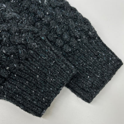 Inverallan Charcoal Wool 4A Golfer Cardigan