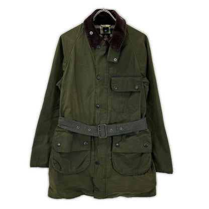 Barbour Khaki Solway Zip Oiled Coat Size 38