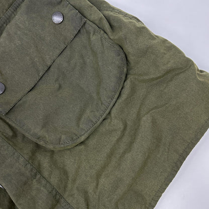 Barbour Khaki Solway Zip Oiled Coat Size 38