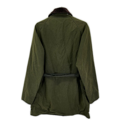 Barbour Khaki Solway Zip Oiled Coat Size 38