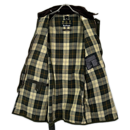 Barbour Khaki Solway Zip Oiled Coat Size 38