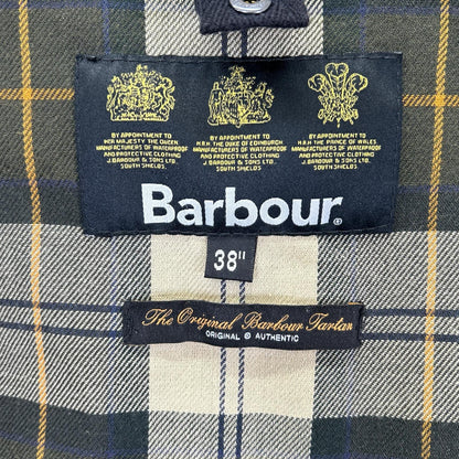 Barbour Khaki Solway Zip Oiled Coat Size 38