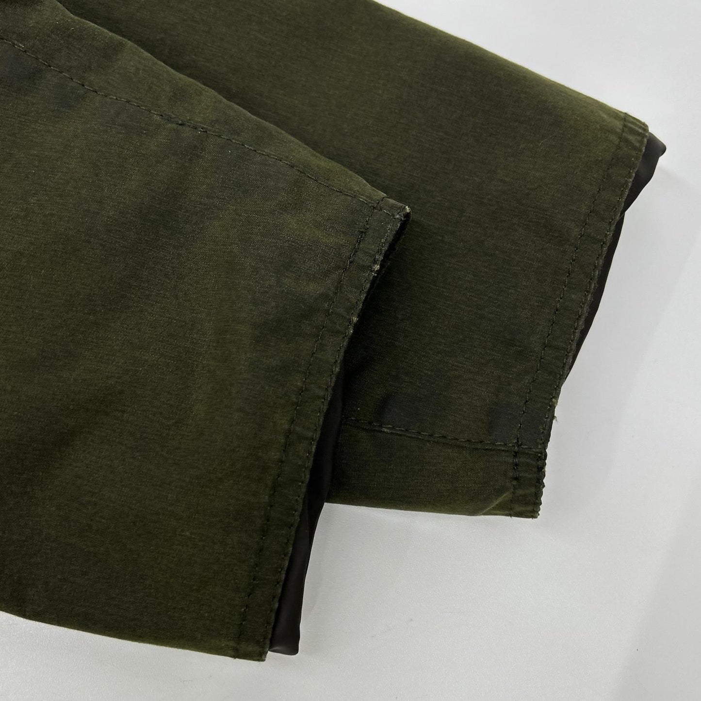 Barbour Khaki Solway Zip Oiled Coat Size 38