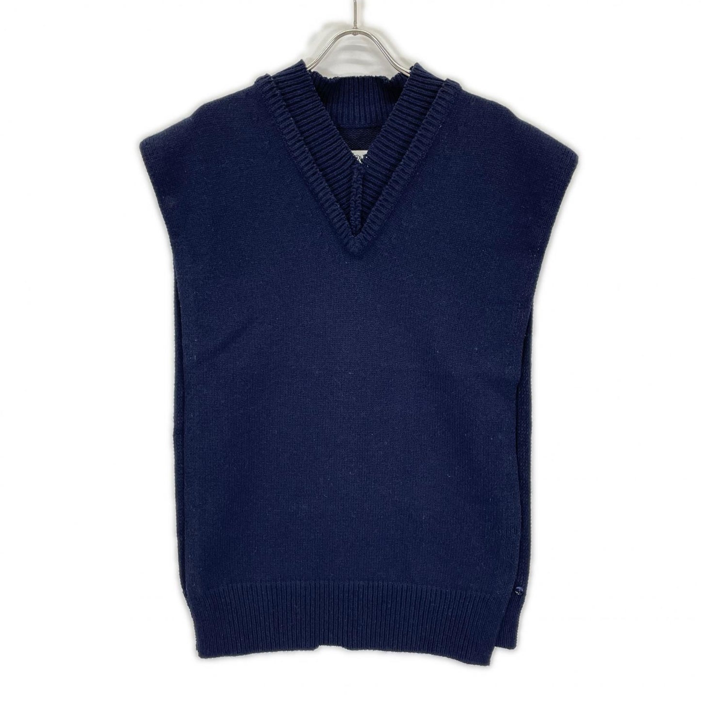 Maison Margiela Navy Tabard V-Neck Vest Size S