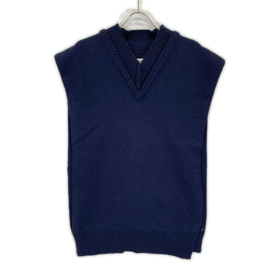 Maison Margiela Navy Tabard V-Neck Vest Size S