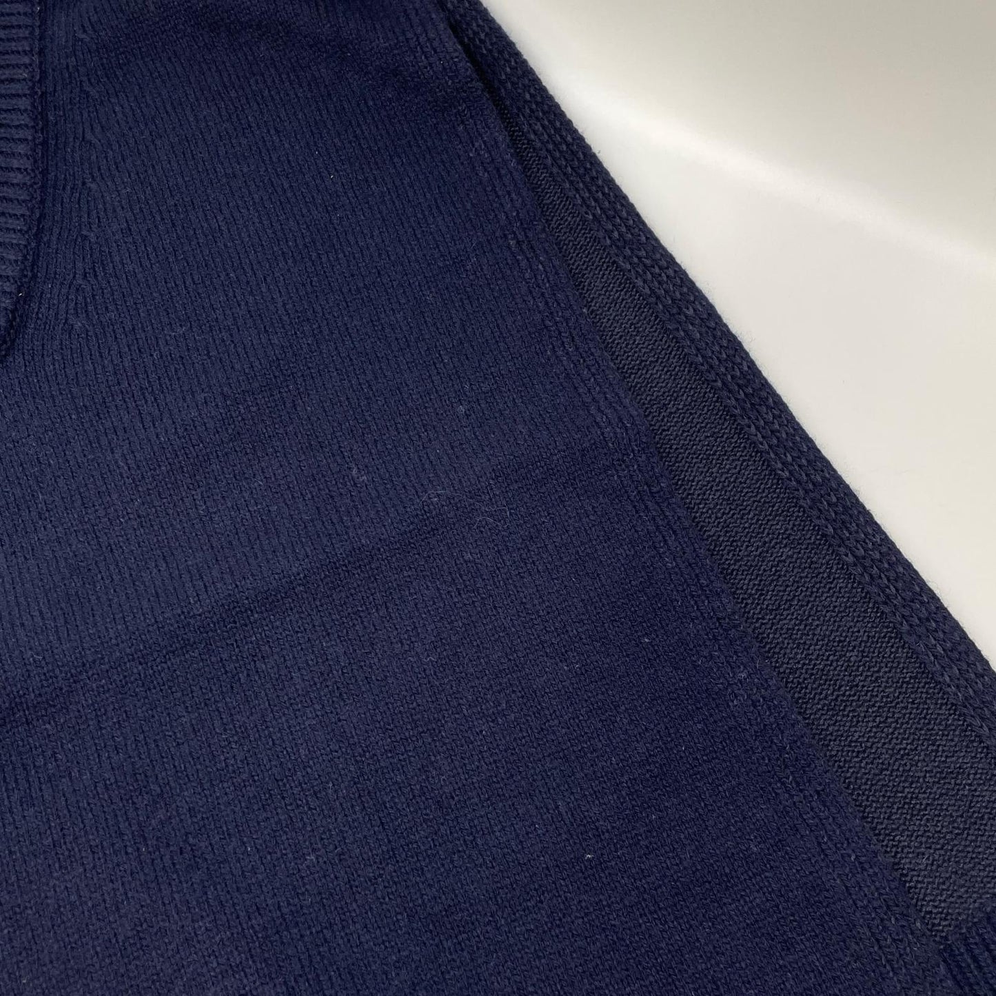 Maison Margiela Navy Tabard V-Neck Vest Size S