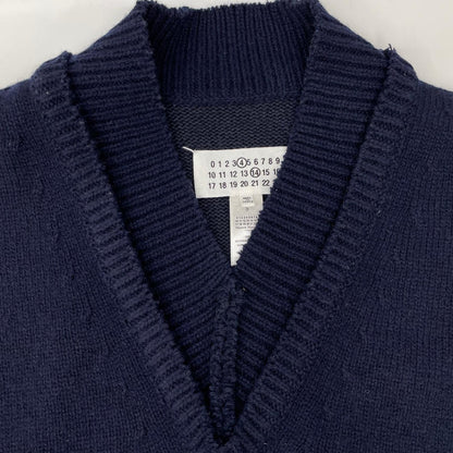 Maison Margiela Navy Tabard V-Neck Vest Size S