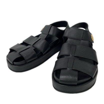 Tory Burch Kira Sport Fisherman Sandals Black Size 25