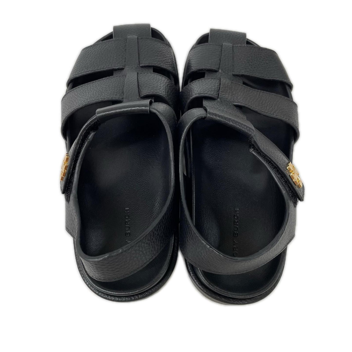 Tory Burch Kira Sport Fisherman Sandals Black Size 25