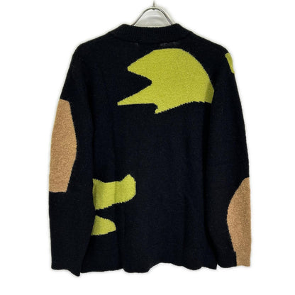 TTT MSW 21AW Mohair Cardigan Black x Green Size M