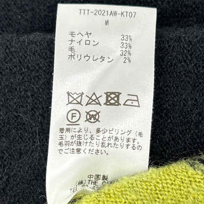 TTT MSW 21AW Mohair Cardigan Black x Green Size M