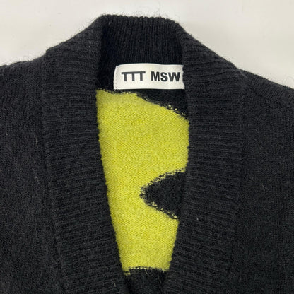 TTT MSW 21AW Mohair Cardigan Black x Green Size M