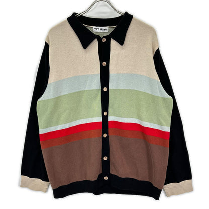 TTT MSW 22AW Cardigan Black x Multicolor Size L