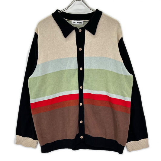 TTT MSW 22AW Cardigan Black x Multicolor Size L
