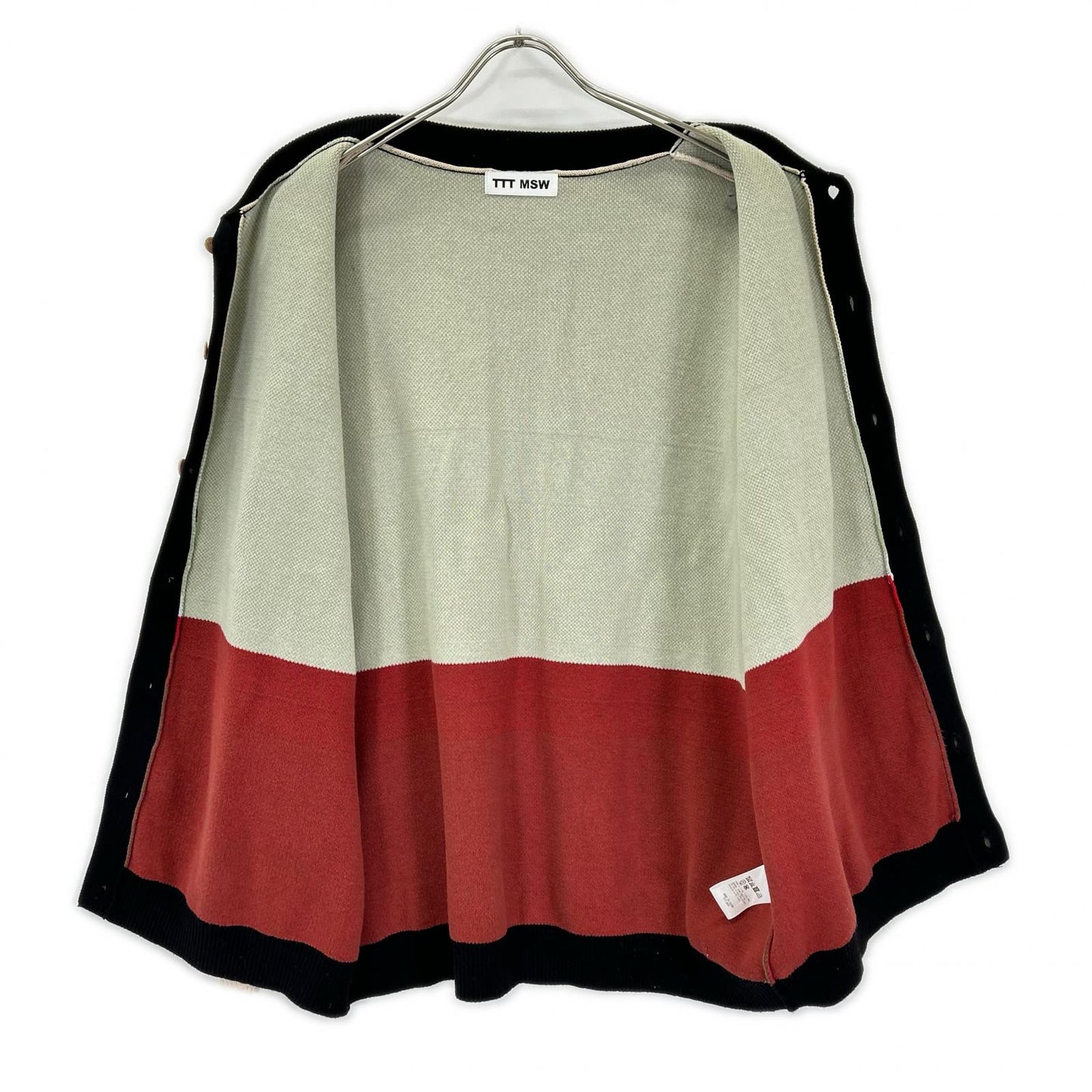 TTT MSW 22AW Cardigan Black x Multicolor Size L