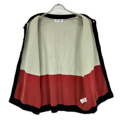 TTT MSW 22AW Cardigan Black x Multicolor Size L